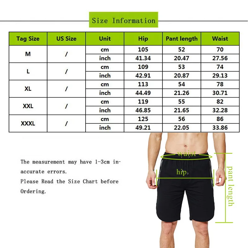

Nice Men VogueShorts EU Size Elastic Waist Knee Length Beach Shorts Summer Zipper Pocket Quick-dry Board Shorts Trunks Homme