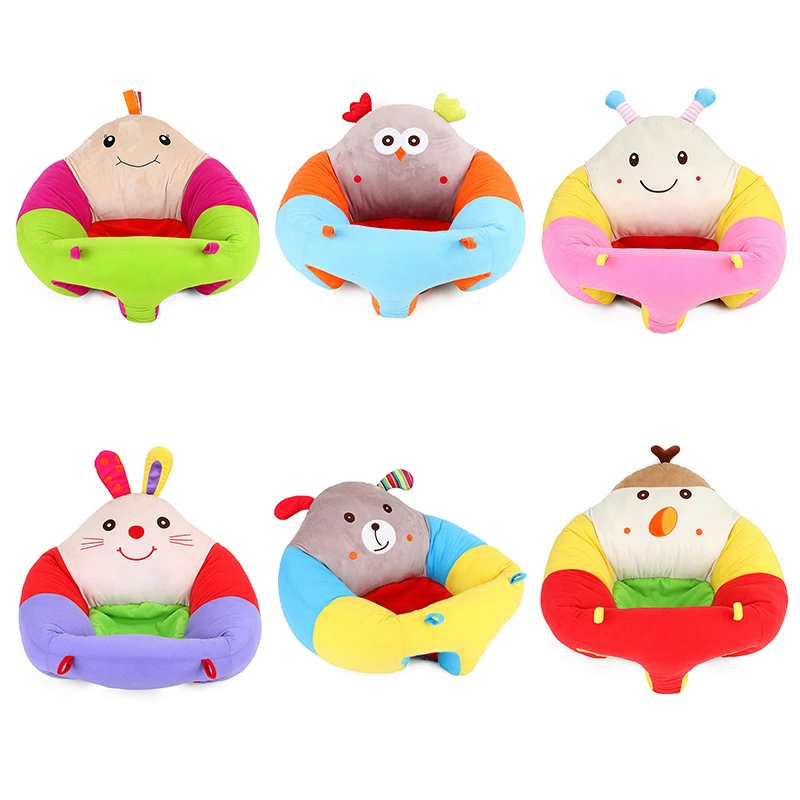 

Children Chair Kids Plush Cushion Sofa Soft Baby Infant Support Seat Portable Travel Safety Cute Cartoon Animals Sofa Seat