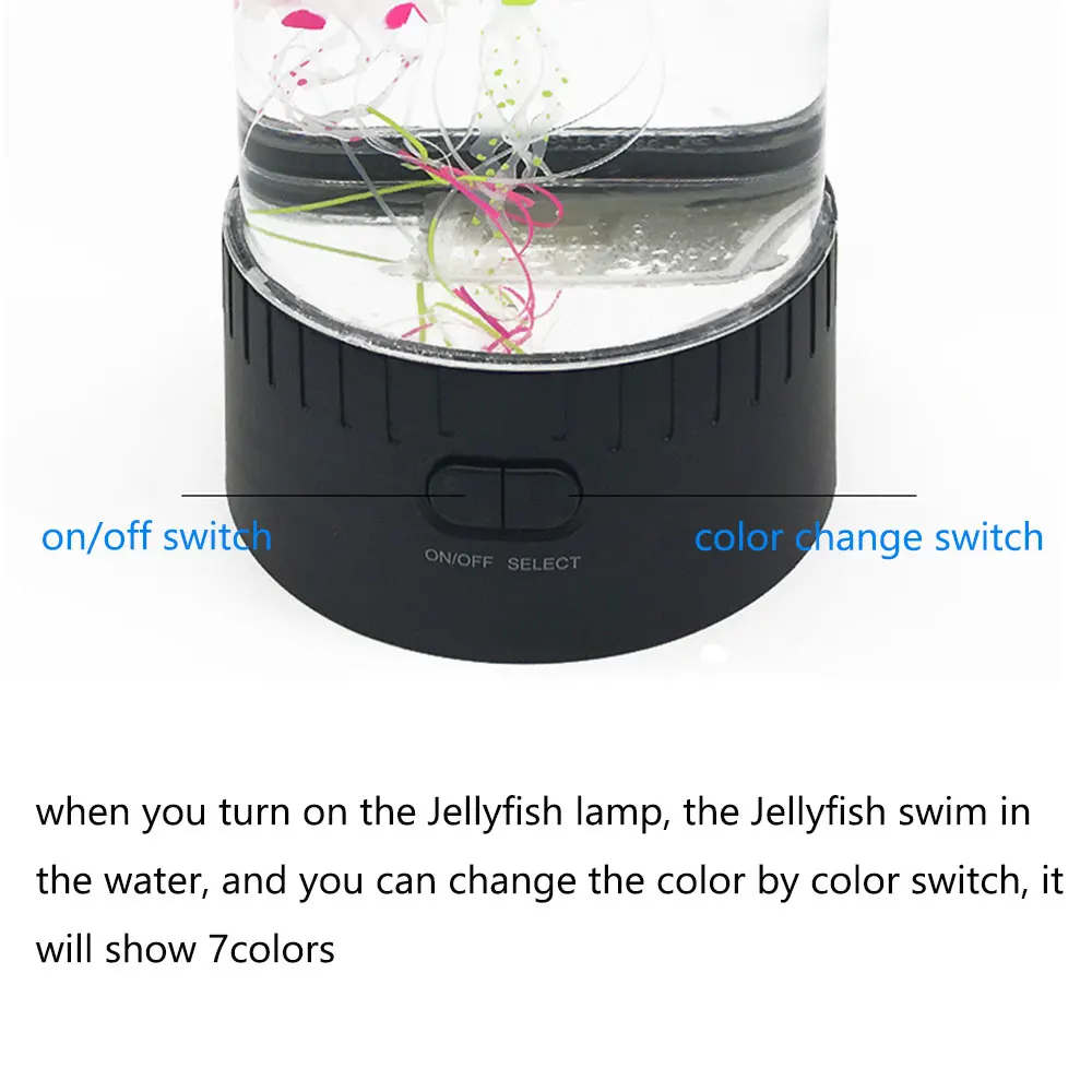 LED tower Jellyfish lamp night light bedside USB super power saving aquarium home decoration Beautiful | Спорт и развлечения