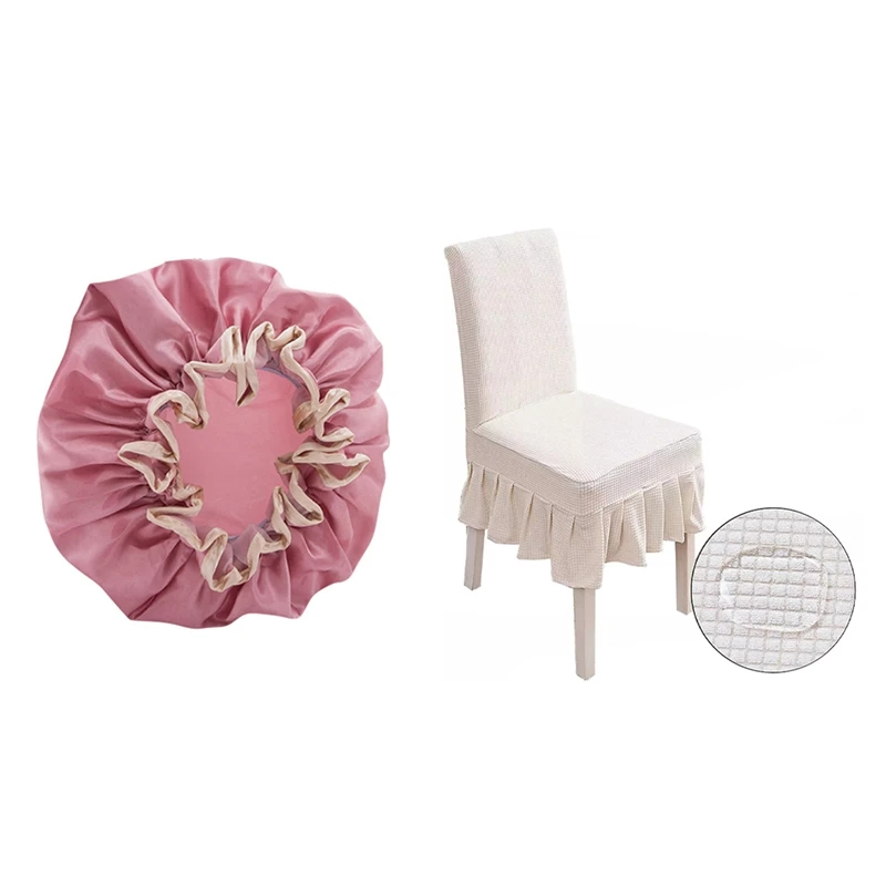 Двухслойная душевая шапка Женская водонепроницаемая с водонепроницаемой