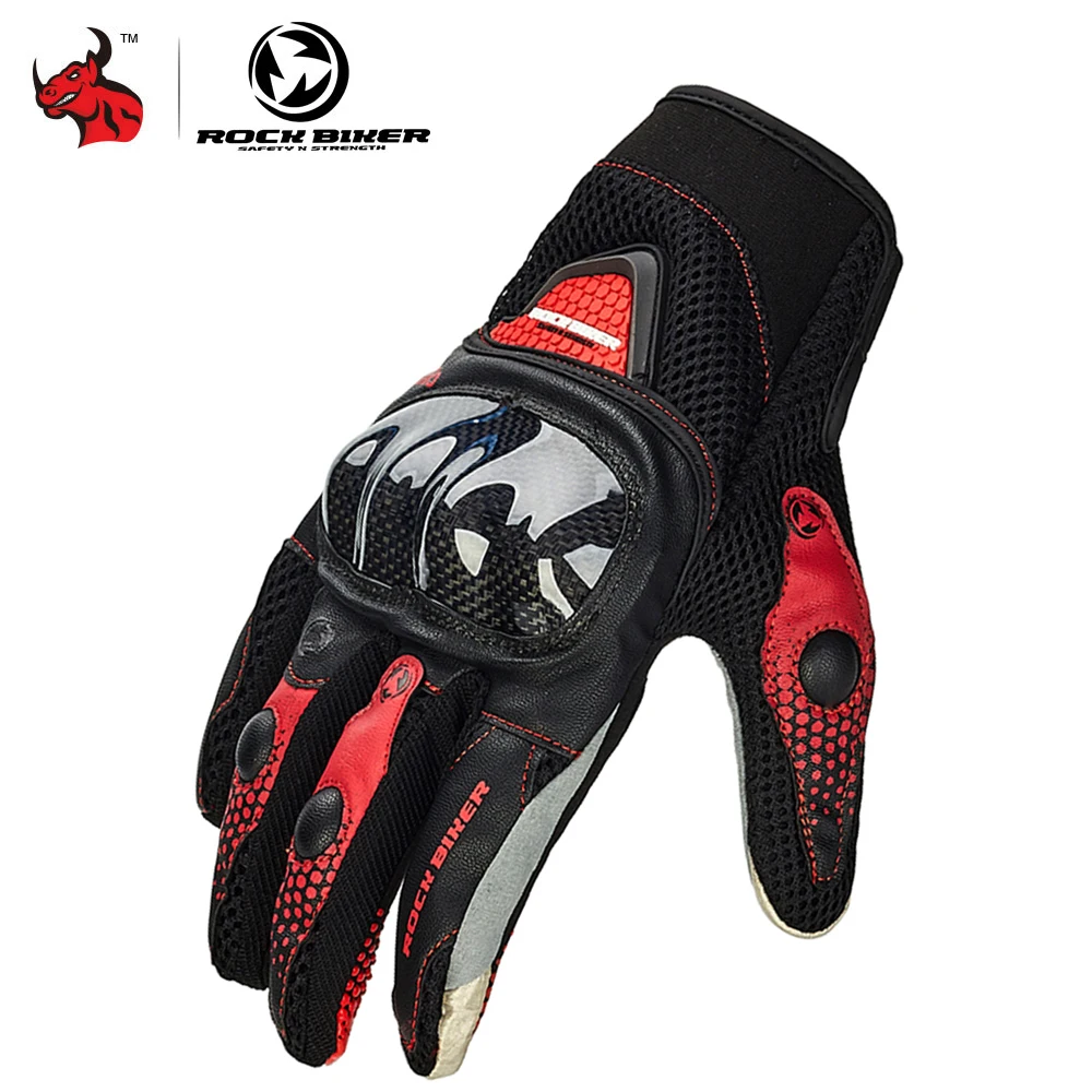 Перчатки для мотоцикла ROCK BIKER Guantes мотоциклетные перчатки из углеродного волокна