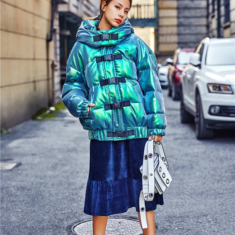Женская зимняя теплая куртка с капюшоном женское хлопковое пальто 2020 новая мода