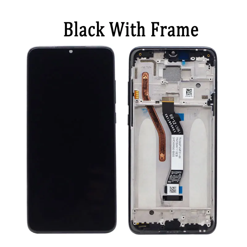 100% протестированный 6 53 дюймов для Xiaomi Redmi Note 8 Pro ЖК дисплей с рамкой дигитайзер
