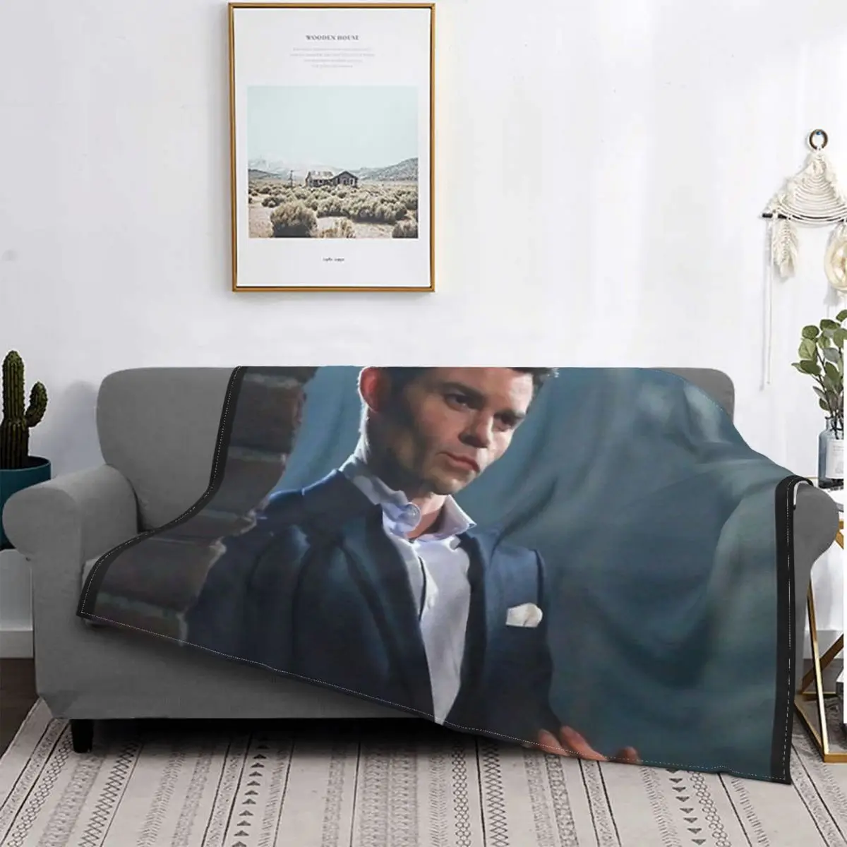 

1 одеяло Elijah Mikaelson, покрывало для кровати, плед, покрывало для кровати, пляжное одеяло, покрывало для пикника