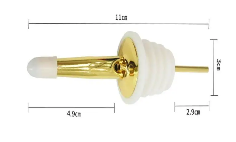 100 шт./лот из нержавеющей стали цвета розового золота вина оливковое масло