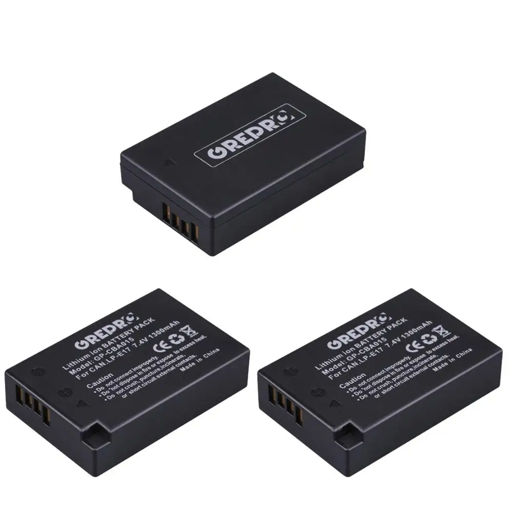 Зарядное устройство LPE17 LP E17 с двумя USB портами и светодиодной подсветкой 4 шт. для