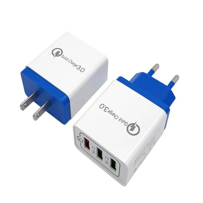Colorful 18W 3 USB Quick Charge 3.0 5V 2.1A QC3.0 Fast Charging Wall Charger for Phone Mobile | Мобильные телефоны и