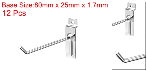 10cm 12Pcs Uxcell 8-15 шт. 10 каблуке 15 см, 20 см, 25 см, 30 см, экономпанель крюк для комната гараж витрина магазина розничной торговли Запчасти - Цвет: 10cm 12Pcs