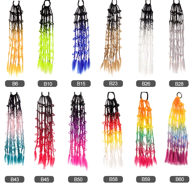

DIANQI Knotted Elastic Hair Band Rubber Band Hair Girls Twist Braid Rope Headdress Braided Hair