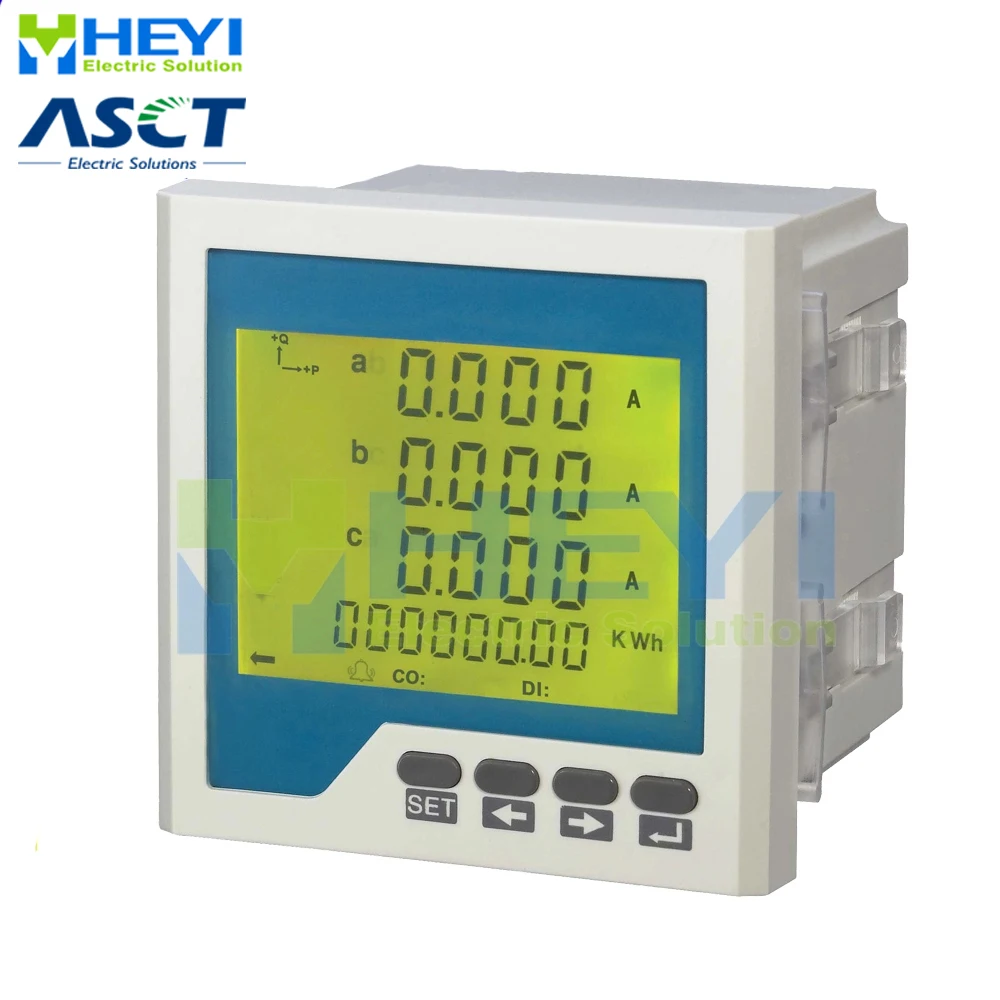 Трехфазный многофункциональный ЖК измеритель 96*96 для измерения напряжения АМП