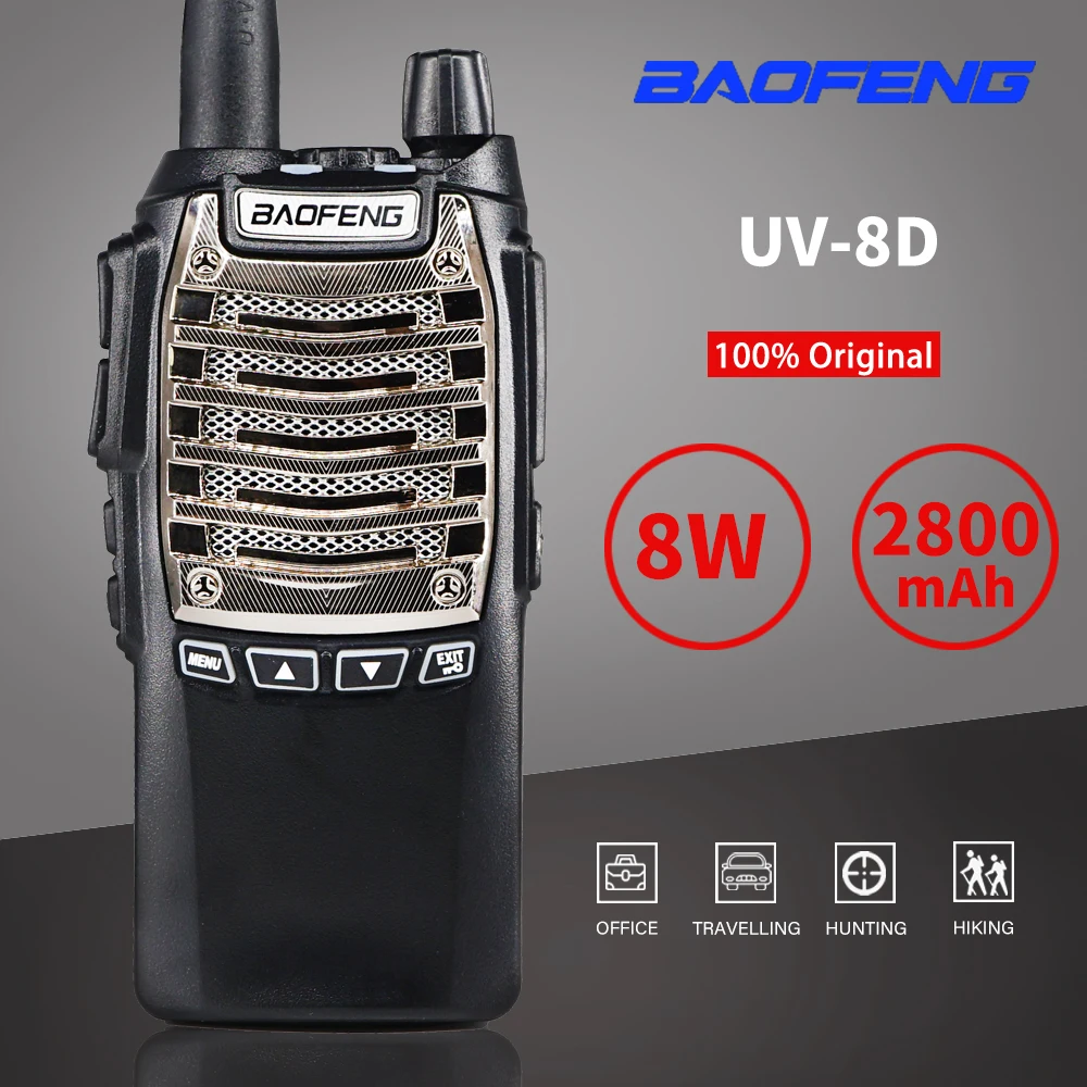 Портативная рация Baofeng UV-8D 8 Вт высокая мощность Любительский радиоприемник