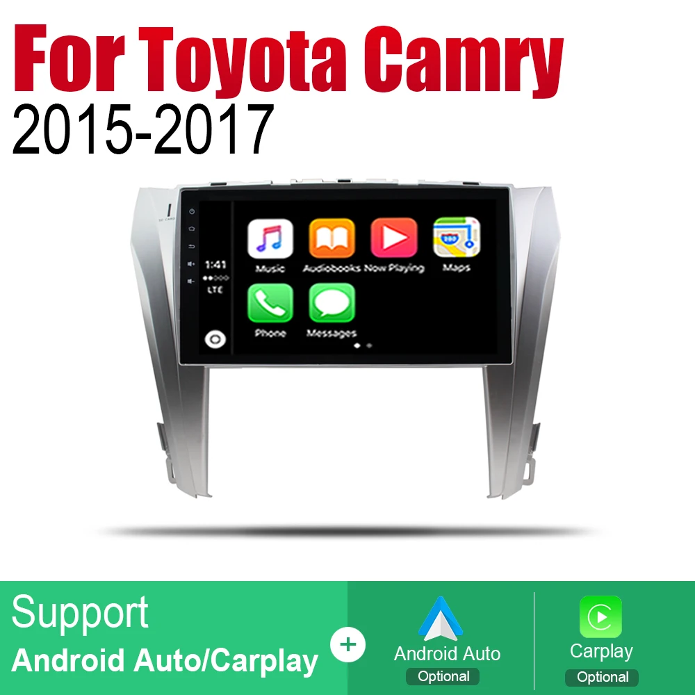 Автомагнитола ZaiXi 2 Din Android для Toyota Camry 2015 2017 GPS навигация BT Wi Fi карта мультимедийная