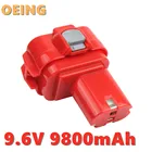 Оригинальная запасная аккумуляторная батарея 2000 мАч 9,6 в Ni-CD для электроинструментов, сменные батареи для Makita 9134 9135 9120 PA09 192534-A