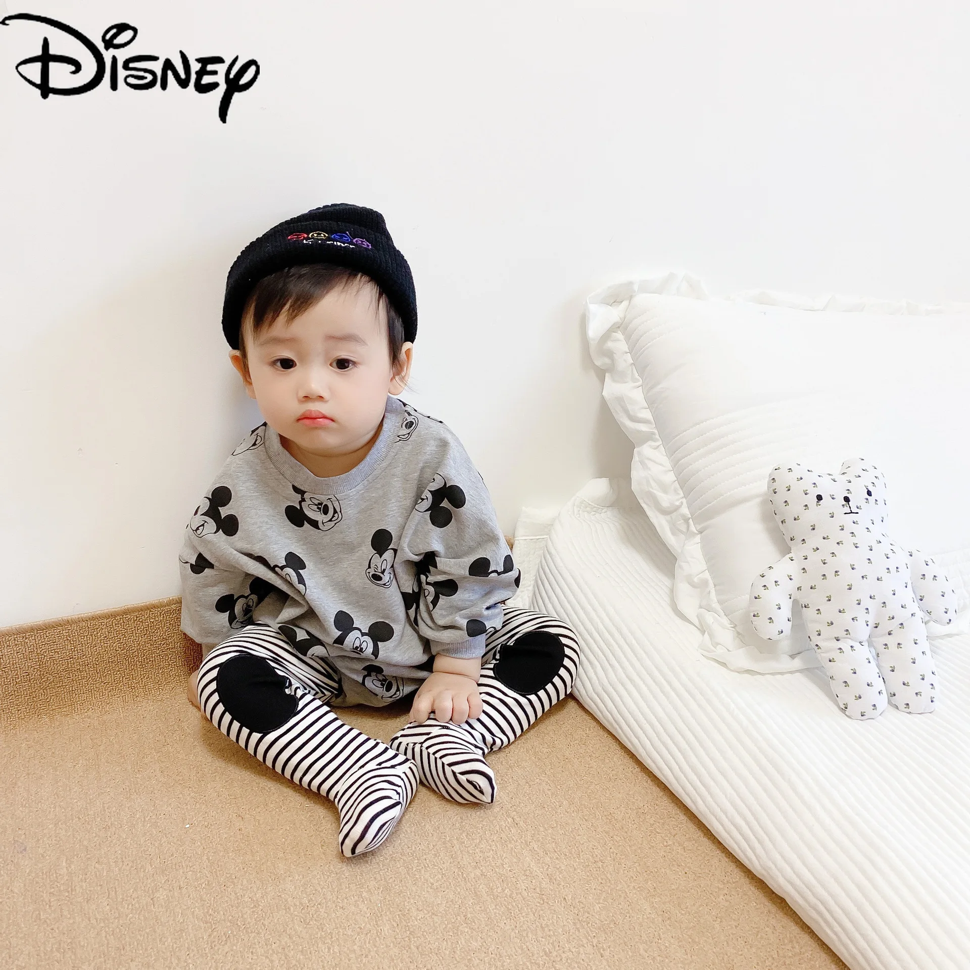 

Детский комбинезон с длинным рукавом, с рисунком Микки Мауса