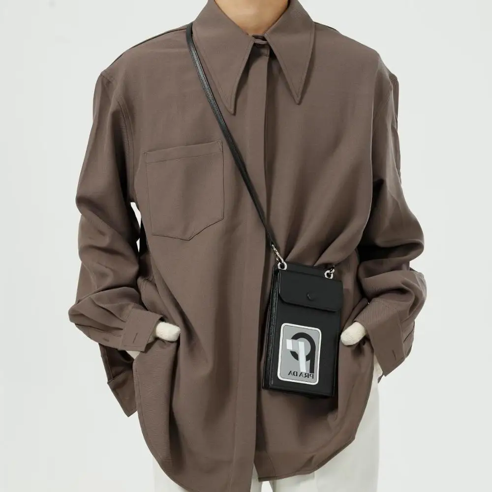 

Men/Women Fall Spring NEW Drape Effect Korean BF Style For Girls Ins Hot Casual Solid Color Shirt