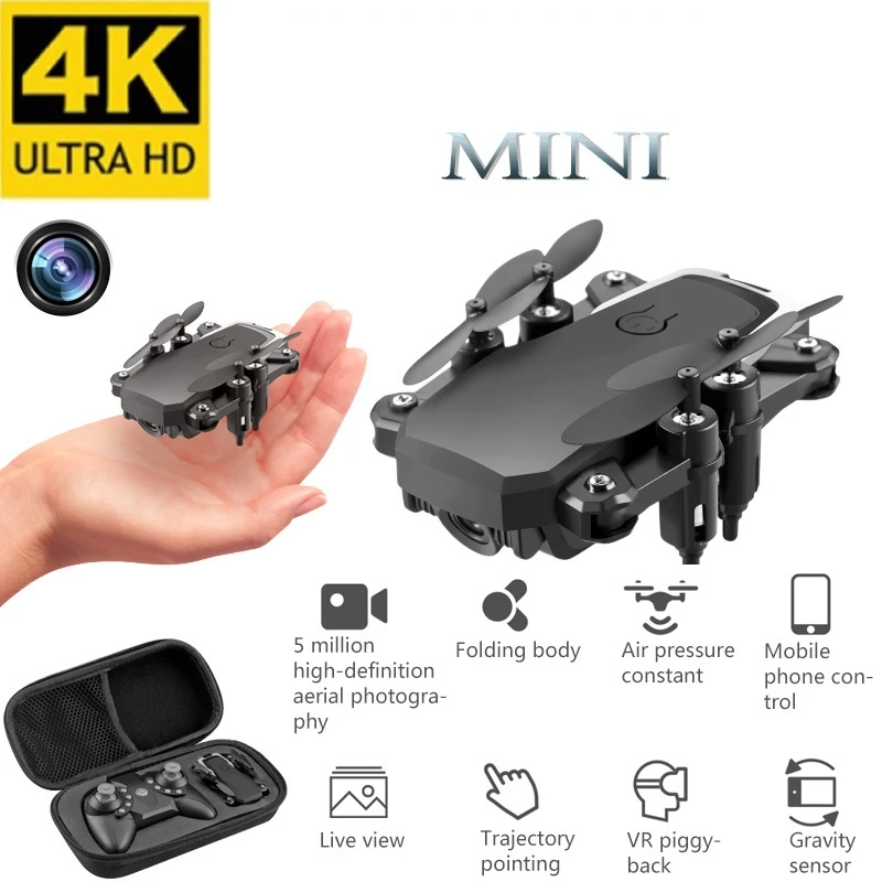 

Mini Drone 4K HD Camera Foldable Quadcopter One-Key Return FPV Drones Follow Me RC Helicopter Quadrocopter Kid's Toys