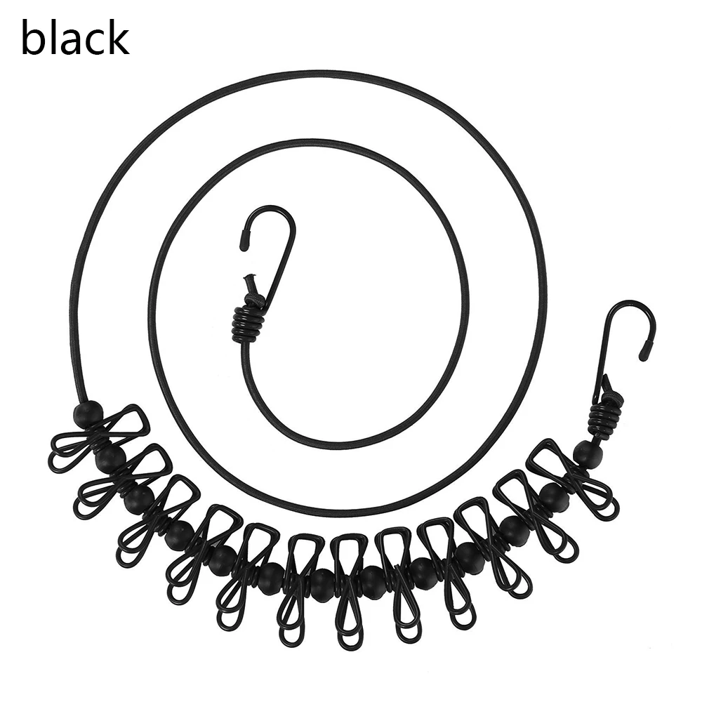 Portable Clothesline Adjustable Clothes Line With 12pcs Clothespins Drying Rack For Laundry Dryer Outdoor And Indoor | Дом и сад