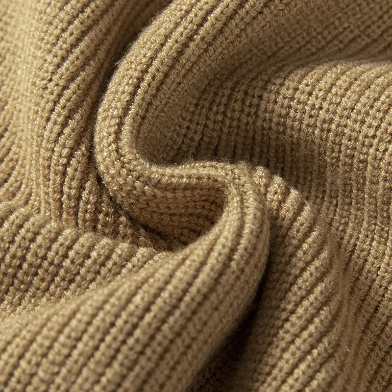 

Button design top warm Jumper women's Sweater autumn winter solid color retro long-sleeved o neck knitted wool Sweater pullovers