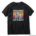 Мужская Винтажная футболка, футболка с коротким рукавом, забавные подарки на день отца, мотокросса, байка
