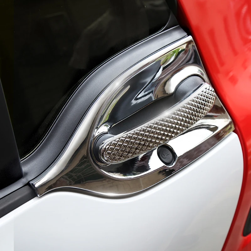 

Door Bowl Sticker car Door Handle Protection Cover Decoration For Smart 453 fortwo Car accessories exterior Styling Modification
