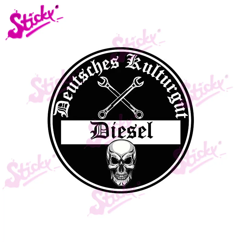 КЛЕЙКА "Дизель" немецкая культурная автомобильная наклейка, бренд-декор для автодомов, автомобилей, мотокросса, гоночных компьютеров, шлемов.