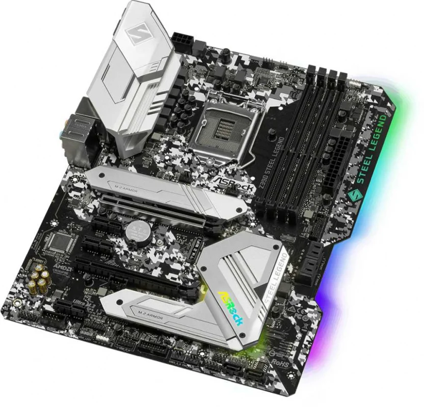 Плата материнская asrock z390 steel legend lga1151 intel atx box | Компьютеры и офис