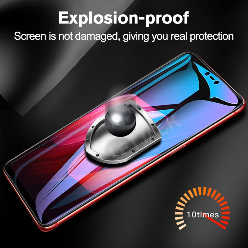 Полное покрытие анти фиолетовый свет закаленное стекло для OPPO F11 Pro R9 R9S R7s Plus