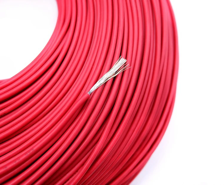 Фото Медный провод, мягкий силикон, 32 30, 28, 26, 24 AWG, UL3239, изолированный, 3 кВ, гибкий электронный кабель для светодиодного освещения «сделай сам» №3