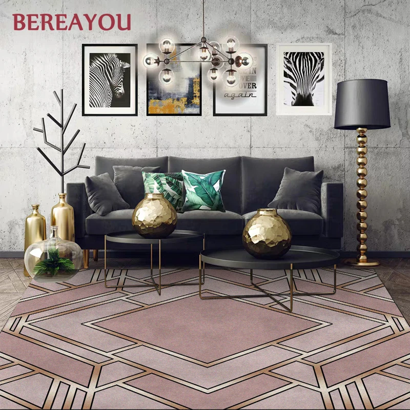 Современные коврики и ковер для гостиной роскошный прикроватный напольный