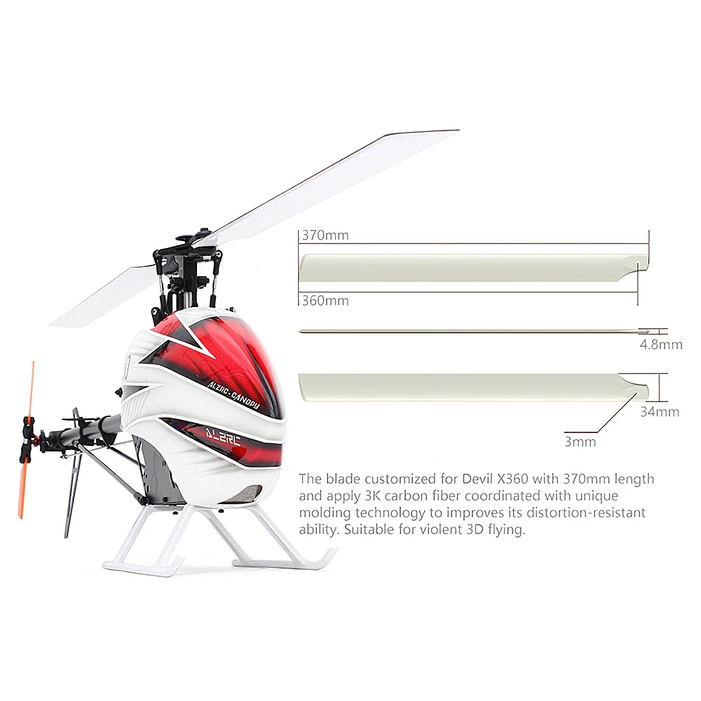 ALZRC X360 FBL RC Профессиональный трюковый вертолет 6CH 3D бесщеточный двигатель K8 Gyro