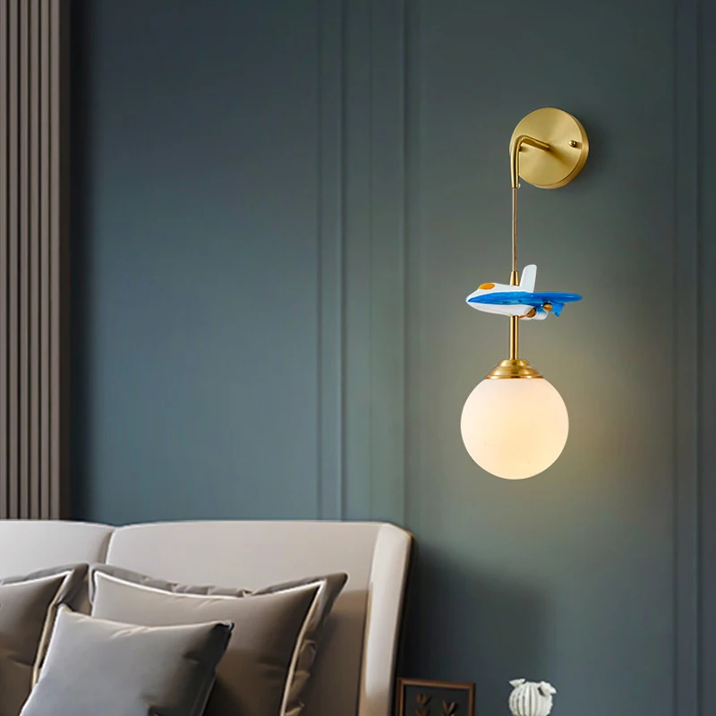 Настенный светильник для детской комнаты зеркальные светодиодные лампы декора