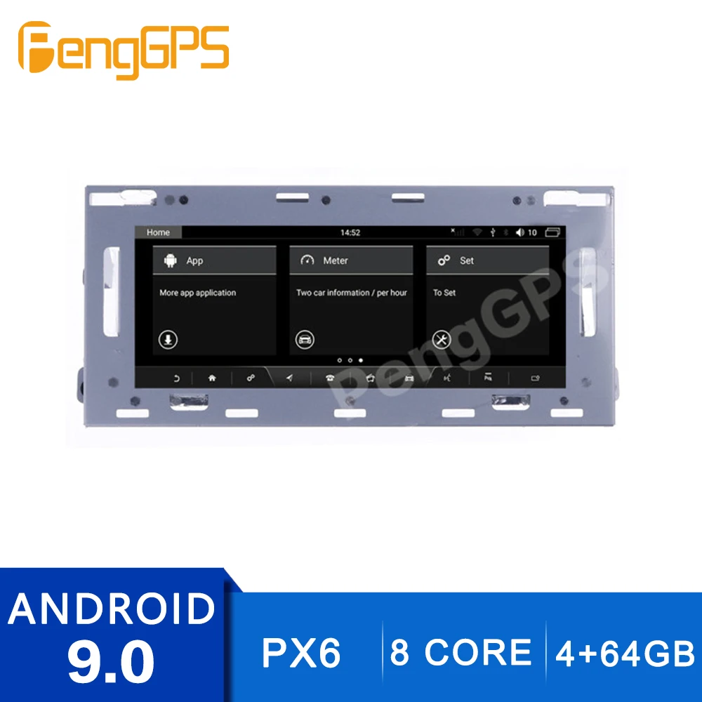 

DVD-плеер на Android 10,25, головное устройство с экраном 9,0 дюймов, стерео проигрыватель 2 Din для Land Rover Aurora 2013-2016, GPS-навигация, 8 ядер, 1080P, 4 Гб + 64 ГБ, FM-р...