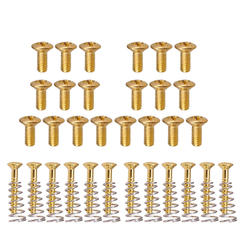

MagiDeal 20pcs Guitar Switch Mounting Screws+12x Electric Guitar Flat Screw