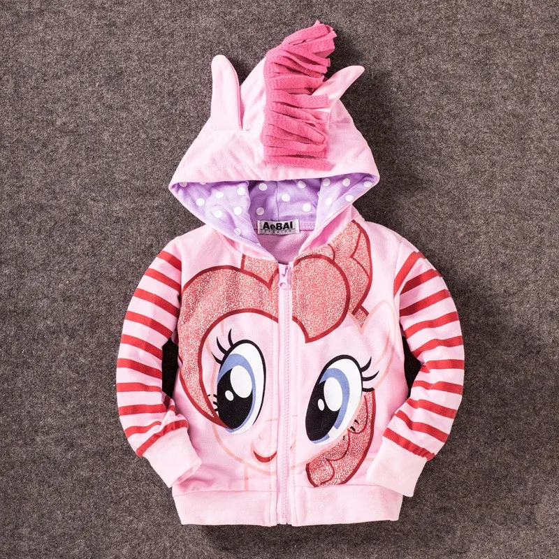 Весенняя Одежда для девочек «My Little Pony», толстовки с капюшоном, куртки, детская верхняя одежда с персонажами из мультфильмов мой детские платья, детские платья, Толстовка для маленьких девочек пальто "синдерелла"