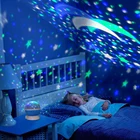 Светодиодный Звездный Ночник проектор Звезда Мастер луна лампа небо вращающийся Романтический проексветильник льник для детей детская спальня подарки