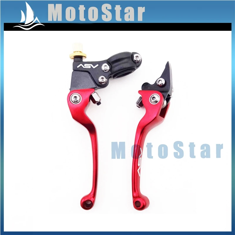Красный тормозной рычаг сцепления для мотоцикла Pit Dirt Bike 50cc 110cc 125cc 140cc 150cc 160cc SSR