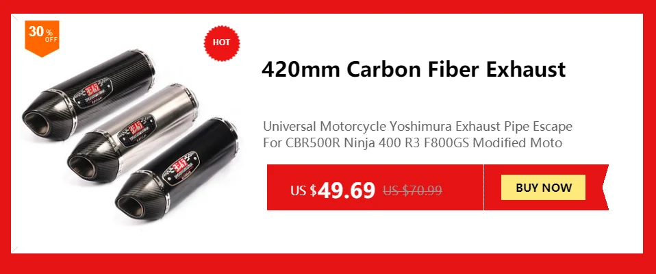 Мотоцикл Yoshimura выхлопная труба с DB Killer для NC750X CBR300 Ninja 400 Z900 GSX750R K6 R6 модифицированный мото глушитель