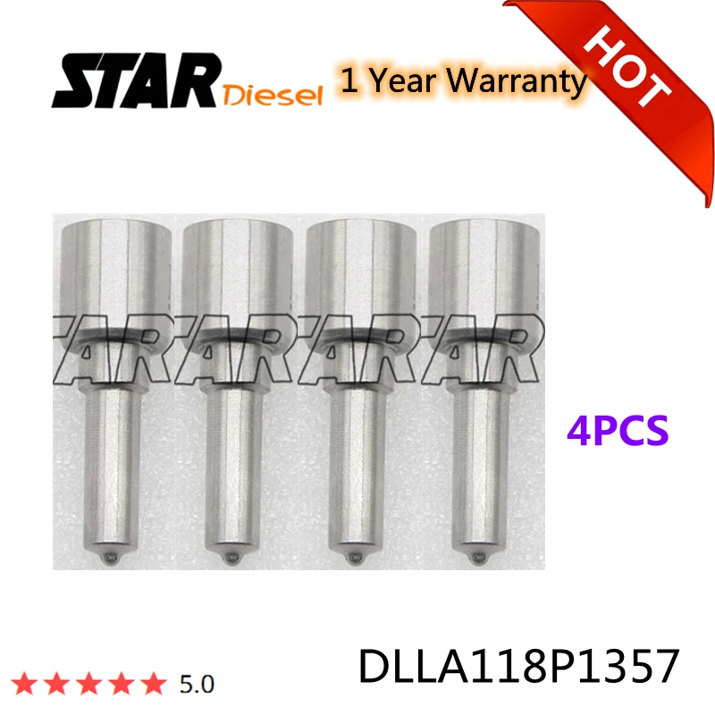 

STAR Diesel 4*DLLA118P1357 Fuel Injector Nozzle Tips 0 433 171 843 0433171843 Auto Repair Kits For 0445120029 0 445 120 029