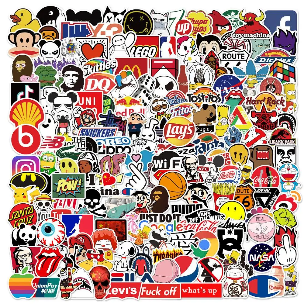 

201Pcs Kawaii Anime Stickers Aesthetic Graffiti Cute Personality Laptop Decals Waterproof Scrapbooking Wall Stickers Kids Toys