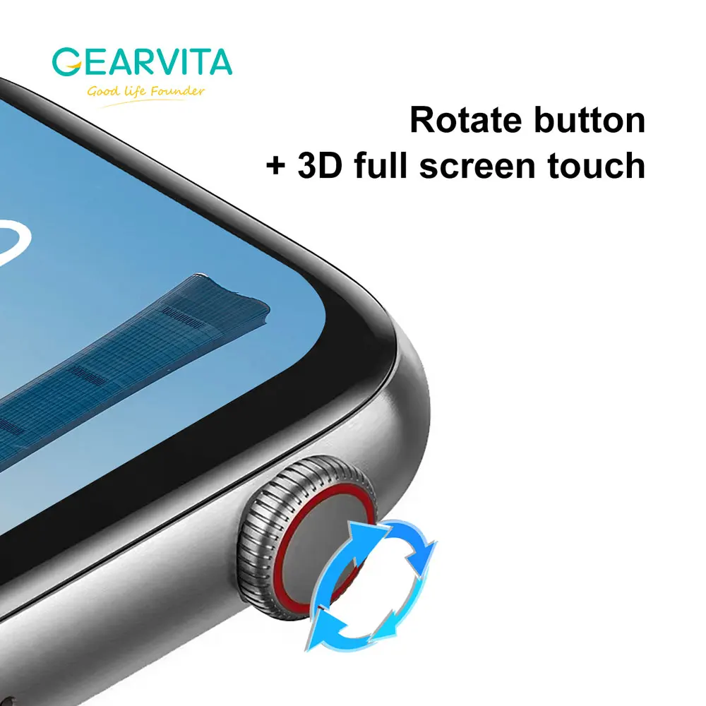 Смарт-часы GEARVITA DT100 PRO MAX умные часы с поддержкой GPS BT беспроводным зарядным