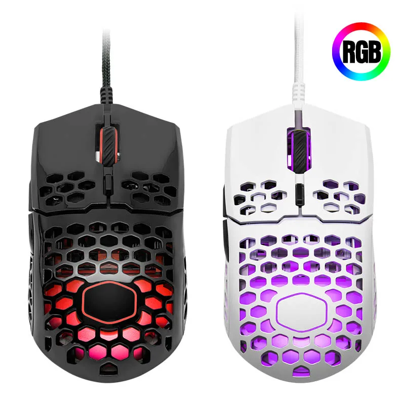 cooler master mm710 mm711 mm720 backlight wired gaming mouse honeycomb shell lightweight computer laptop middle small gamer mice free global shipping