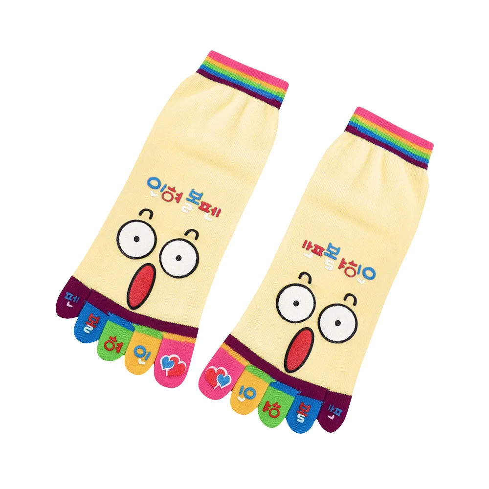 

Fashion Lady Women Girls Cartoon Toe Socks Five Finger Socks Cotton Funny Socks Autumn Winter Warm Socks Novelty Funny Socks