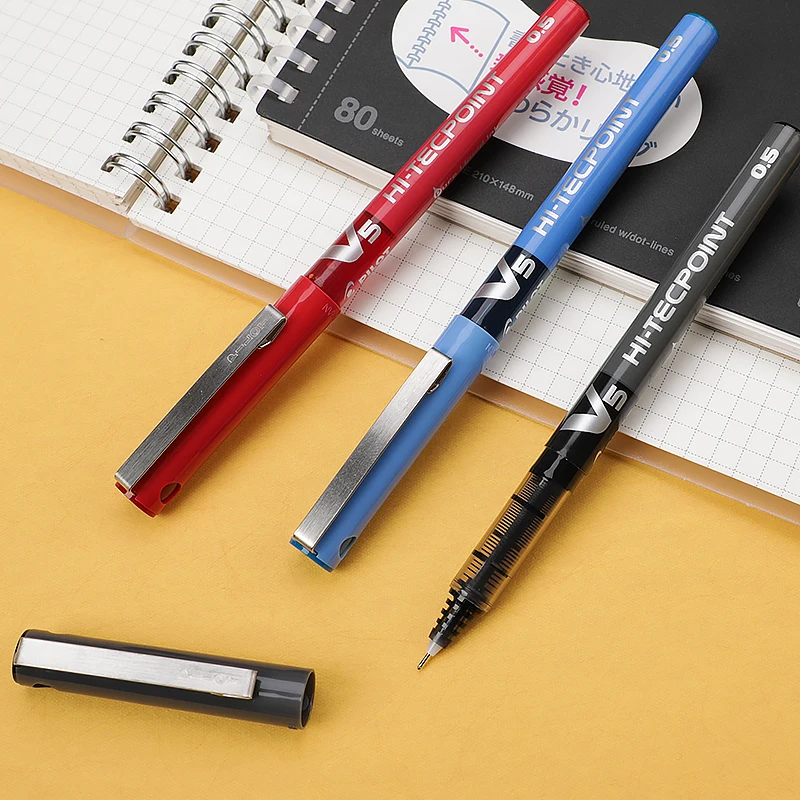 12 шт. Pilot V5 HI TECPOINT 0 5 мм игольчатая точка сверхтонкая шариковая ручка с жидкими