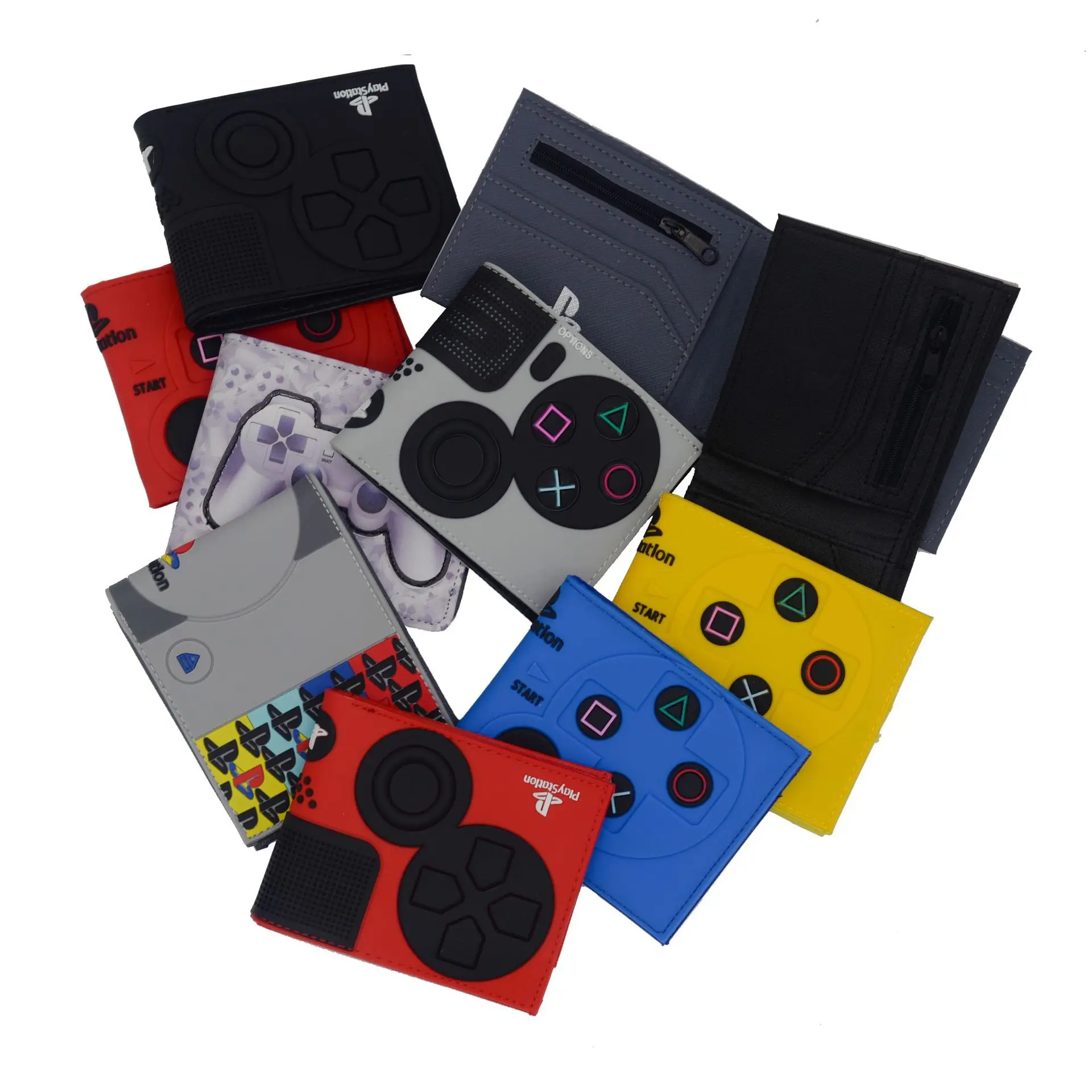 Кошелек игровой из ПВХ с 3D принтом многоцветный складной бумажник карманом для