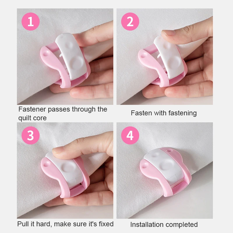 

6/4Pcs Clip Blankets-Fastener Bed-Cover Duvet-Sheet Quilt Plastic Fixer Garment-Accessories Non-Slip Duvet Cover Clamp Device
