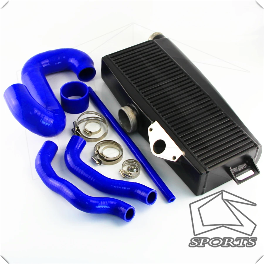 Новый комплект интеркулера с верхним креплением черный силиконовыми шлангами