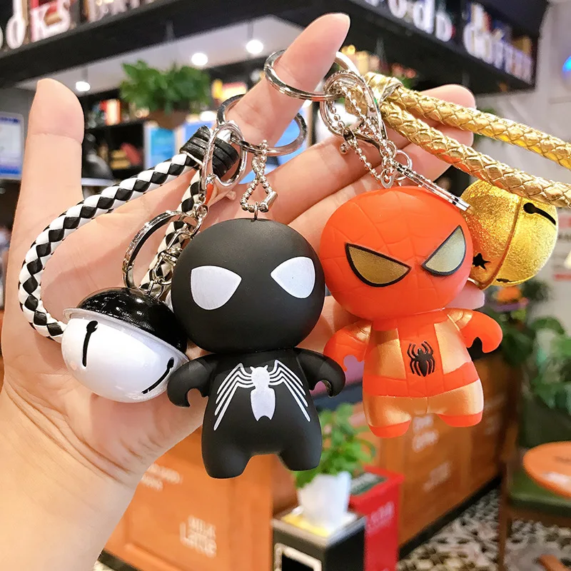 Классический мультфильм паук кукла брелок творческий с колокольчиком личность