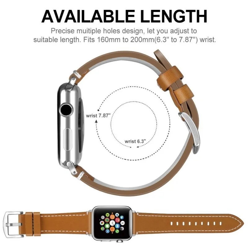 Leather for Apple Watch Bands 44 Mm 38mm 40mm for Apple Watch 5 Band 44mm 40mm for Apple Watch Straps 44mm 38mm 42mm