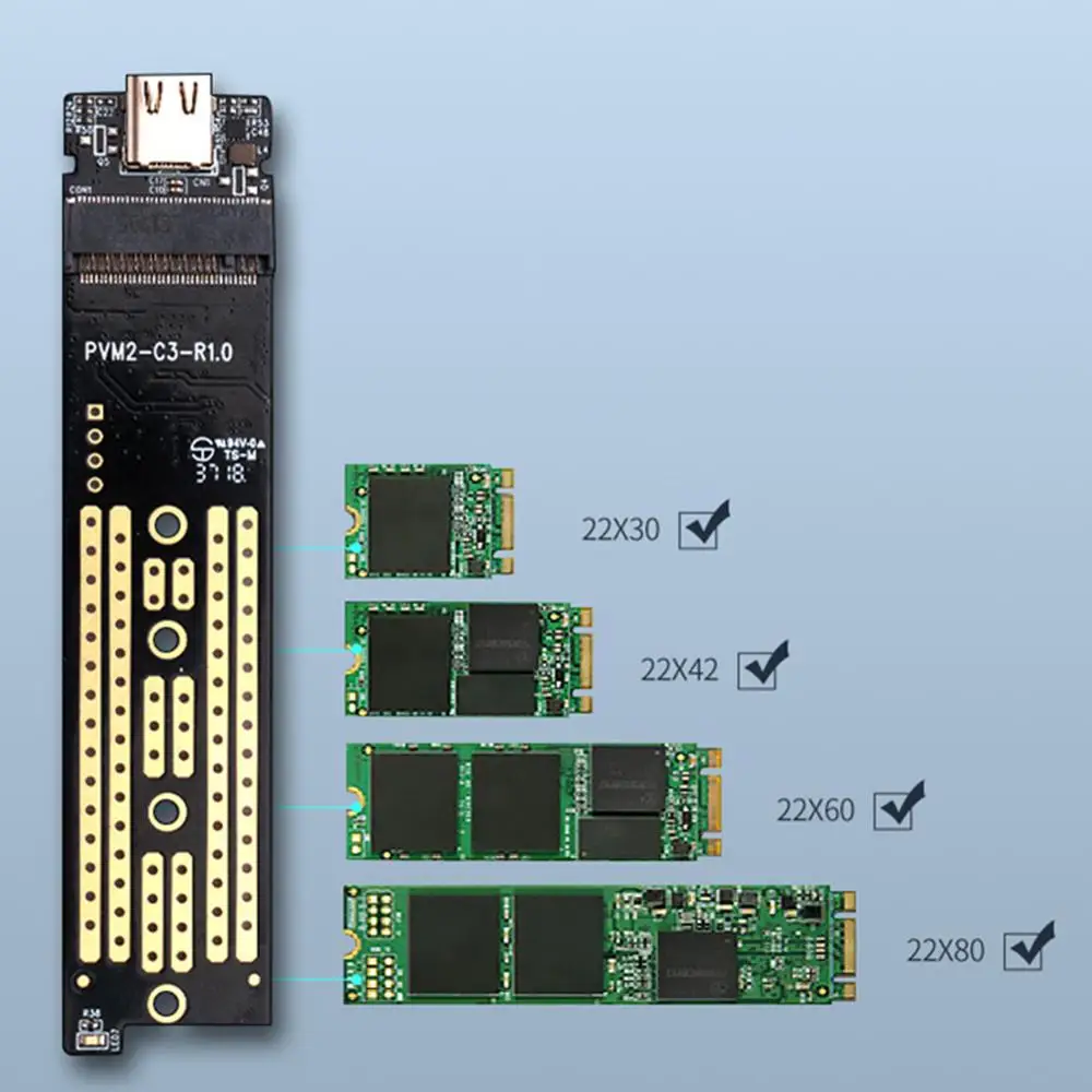 ORICO Φ to USB3.1 M.2 SSD чехол для 5Gbps жесткого диска задний корпус Новинка | Компьютеры и