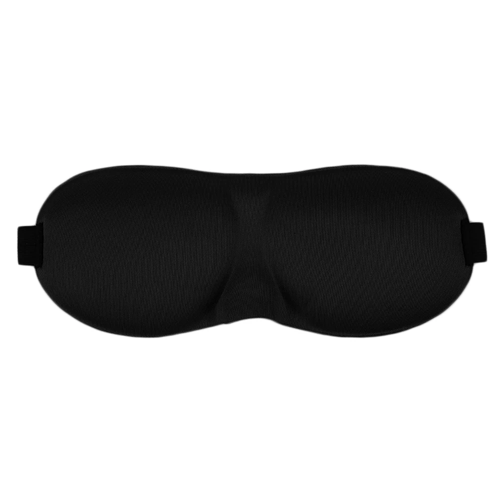 

High Quality Sponge Goggles Soft Polyester Eye Mask Shade Ecellent Nap Cover Blindfold Sleeping Travel Rest Black